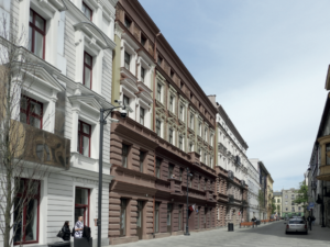 Ulica Włókiennicza –współczesny widok w kierunku zachodnim. Fot. Krzysztof Stefański 2024