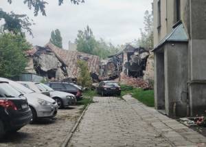 Zawalony Kościół Braci Morawskich, 2024. Źródło: Fotopolska.eu